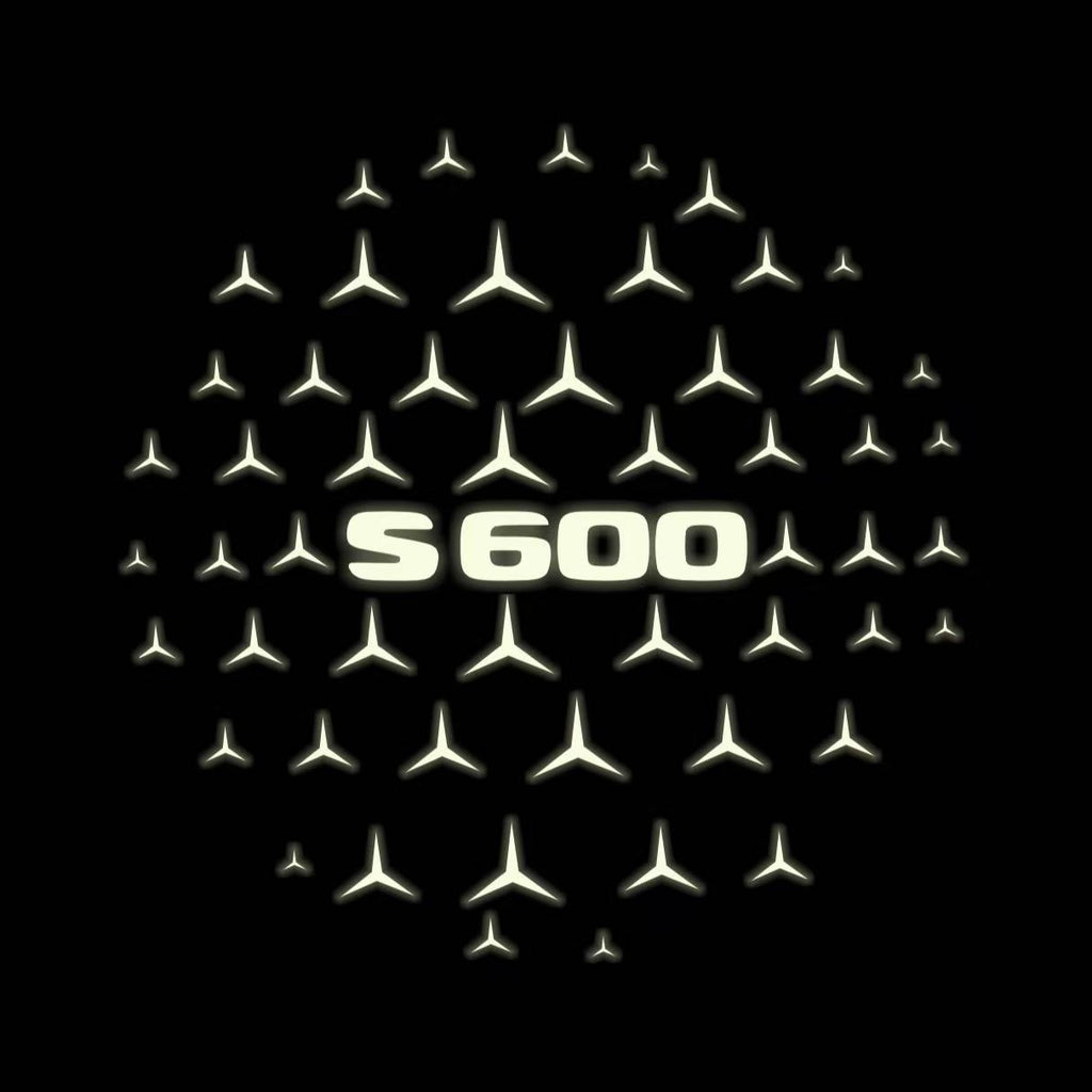 MERCEDES BENZ S600 LOGO PROJECTOT LIGHTS  (quantity 1 = 1 set /2 door lights with 2 logo films)Nr.02M31