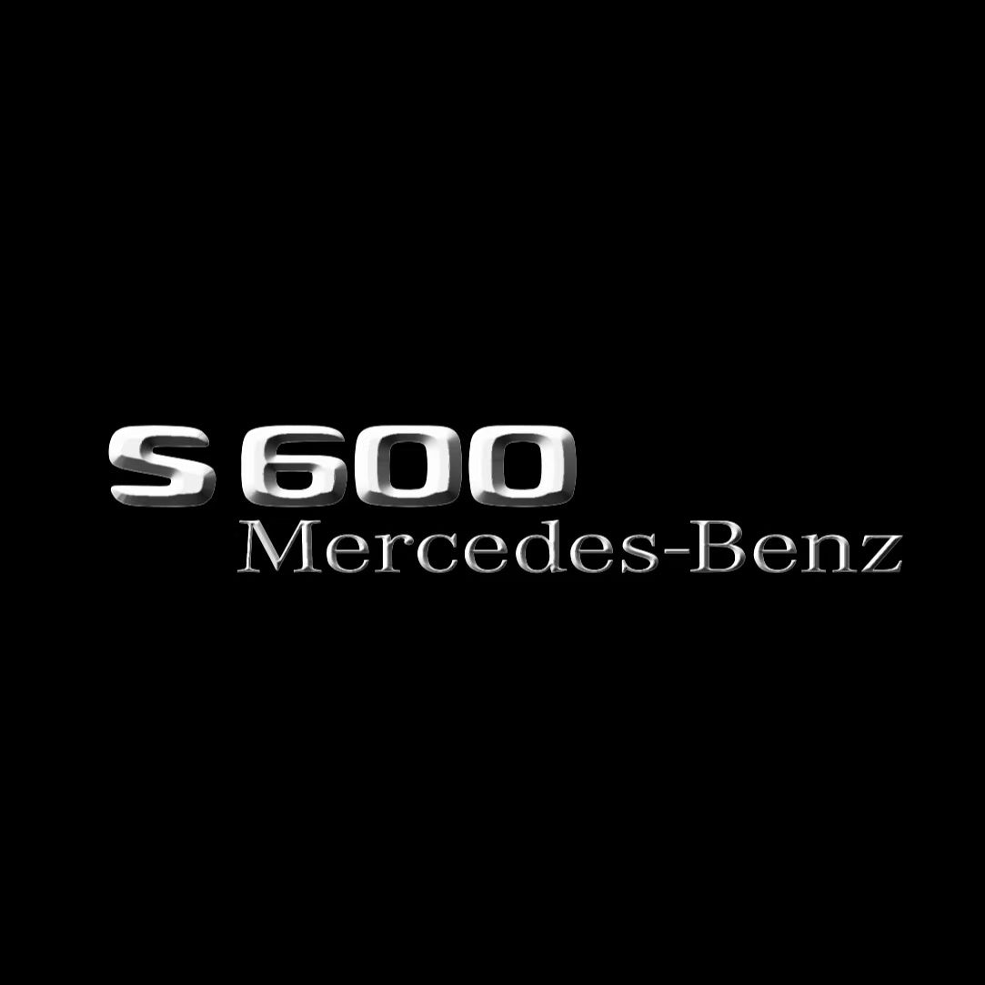 MERCEDES BENZ S600 LOGO PROJECTOT LIGHTS  (quantity 1 = 1 set /2 door lights with 2 logo films)Nr.02M16