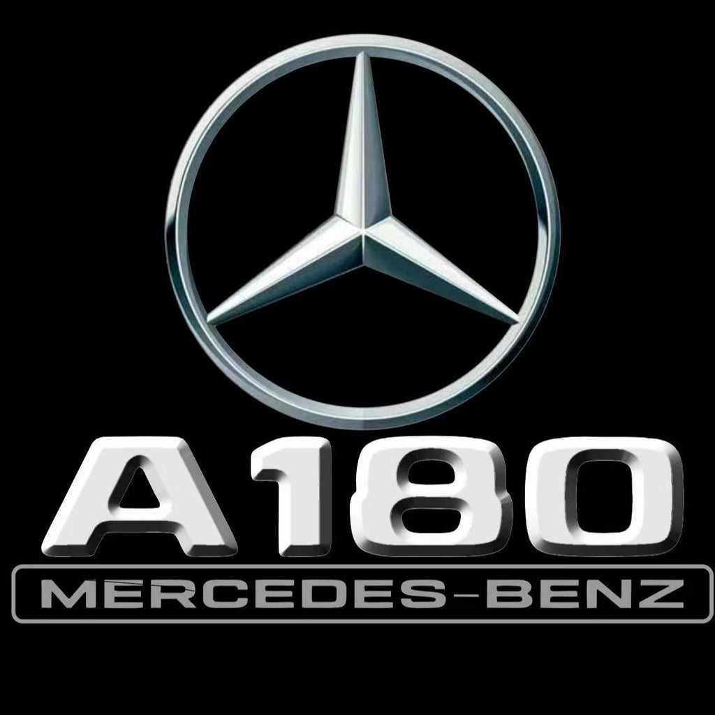 MERCEDES BENZ A180 LOGO PROJECTOT LIGHTS  (quantity 1 = 1 set /2 door lights with 2 logo films)Nr.02M033