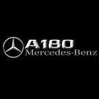 MERCEDES BENZ A180 LOGO PROJECTOT LIGHTS  (quantity 1 = 1 set /2 door lights with 2 logo films)Nr.02M030