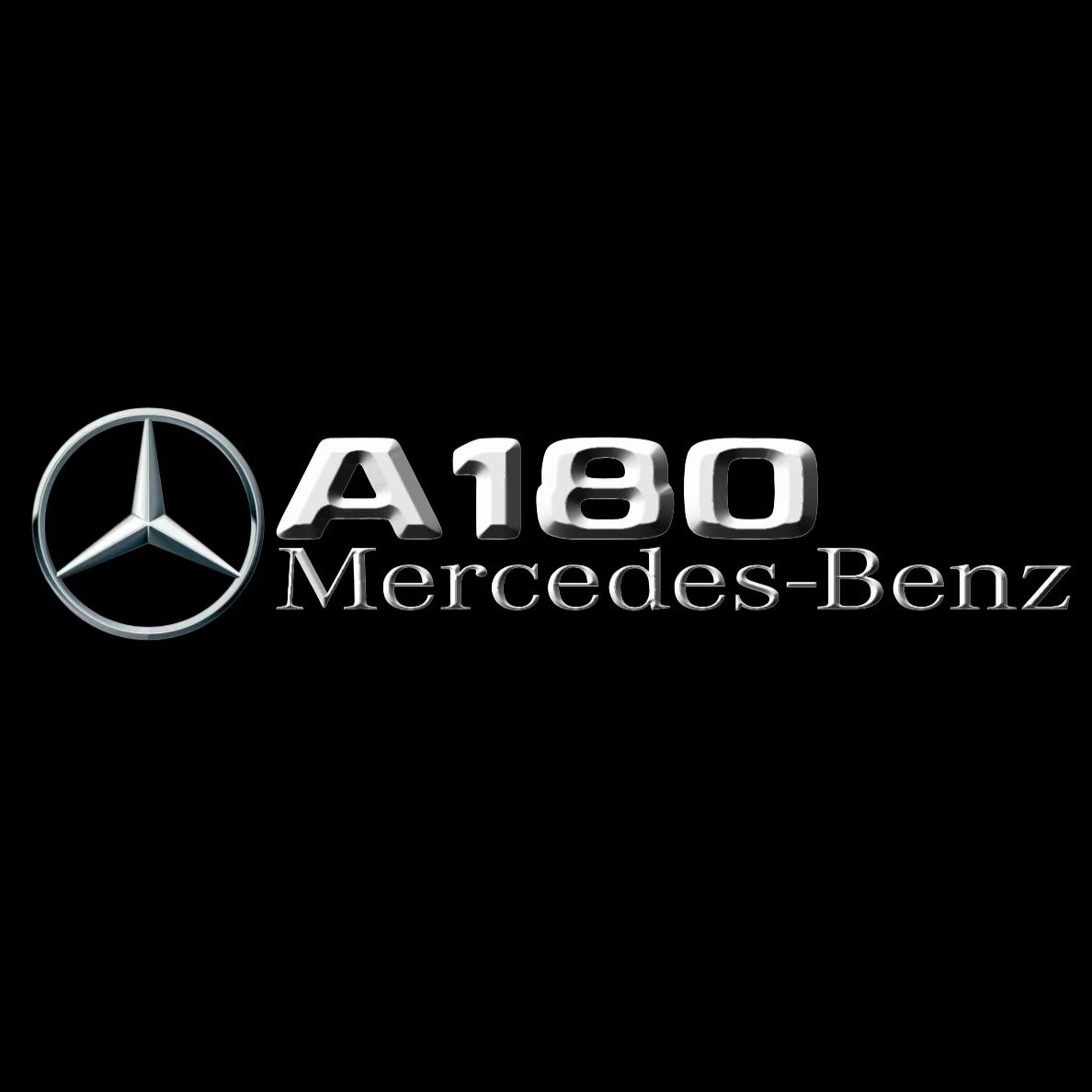 MERCEDES BENZ A180 LOGO PROJECTOT LIGHTS  (quantity 1 = 1 set /2 door lights with 2 logo films)Nr.02M030