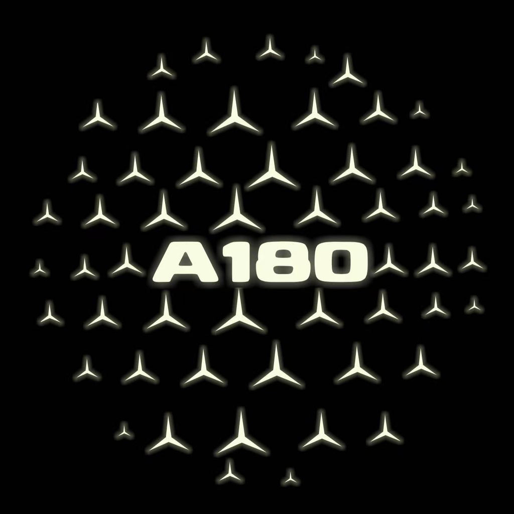 MERCEDES BENZ A180 LOGO PROJECTOT LIGHTS  (quantity 1 = 1 set /2 door lights with 2 logo films)Nr.02M028