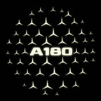 MERCEDES BENZ A180 LOGO PROJECTOT LIGHTS  (quantity 1 = 1 set /2 door lights with 2 logo films)Nr.02M028