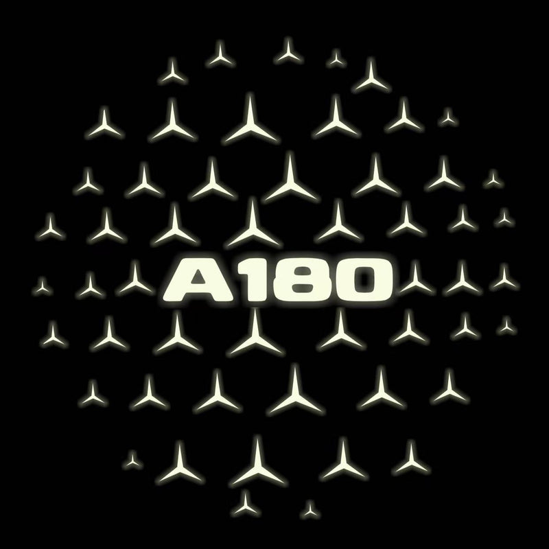 MERCEDES BENZ A180 LOGO PROJECTOT LIGHTS  (quantity 1 = 1 set /2 door lights with 2 logo films)Nr.02M028
