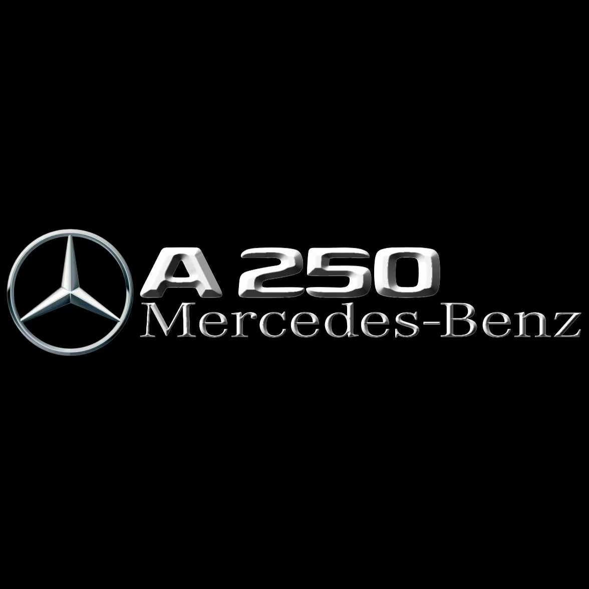 MERCEDES BENZ A250 LOGO PROJECTOT LIGHTS  (quantity 1 = 1 set /2 door lights with 2 logo films)Nr.02M034