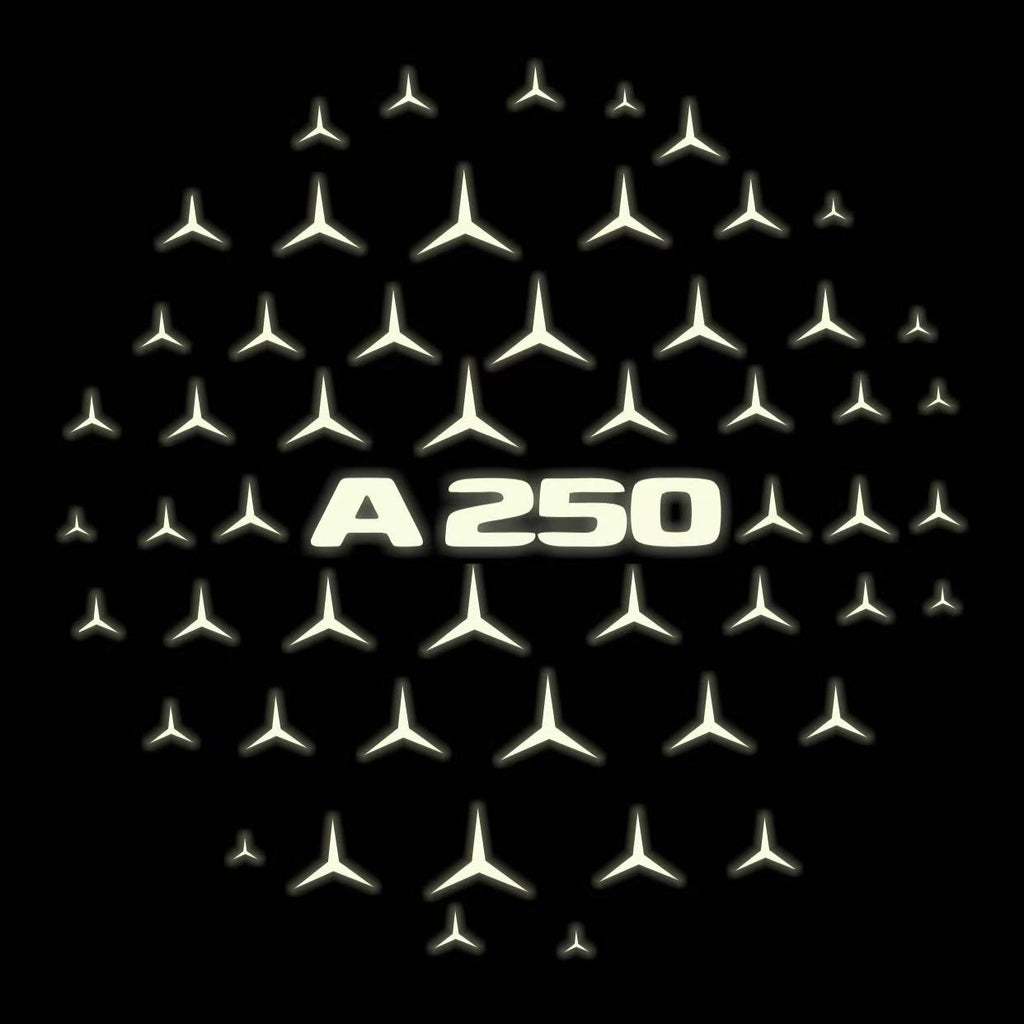 MERCEDES BENZ A250 LOGO PROJECTOT LIGHTS  (quantity 1 = 1 set /2 door lights with 2 logo films)Nr.02M029