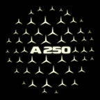 MERCEDES BENZ A250 LOGO PROJECTOT LIGHTS  (quantity 1 = 1 set /2 door lights with 2 logo films)Nr.02M029