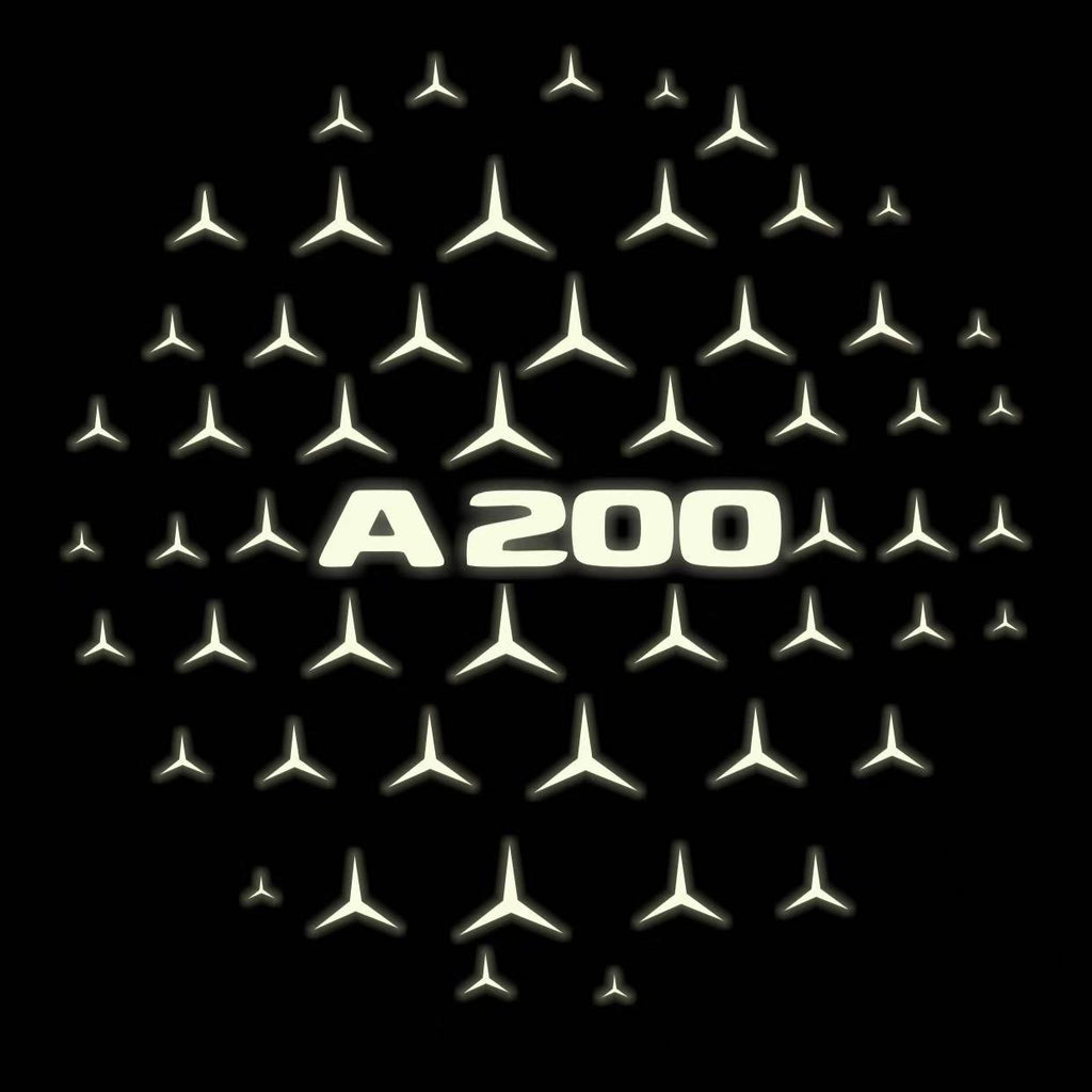 MERCEDES BENZ A200 LOGO PROJECTOT LIGHTS  (quantity 1 = 1 set /2 door lights with 2 logo films)Nr.02M032