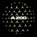 MERCEDES BENZ A200 LOGO PROJECTOT LIGHTS  (quantity 1 = 1 set /2 door lights with 2 logo films)Nr.02M032