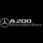 MERCEDES BENZ A200 LOGO PROJECTOT LIGHTS  (quantity 1 = 1 set /2 door lights with 2 logo films)Nr.02M024
