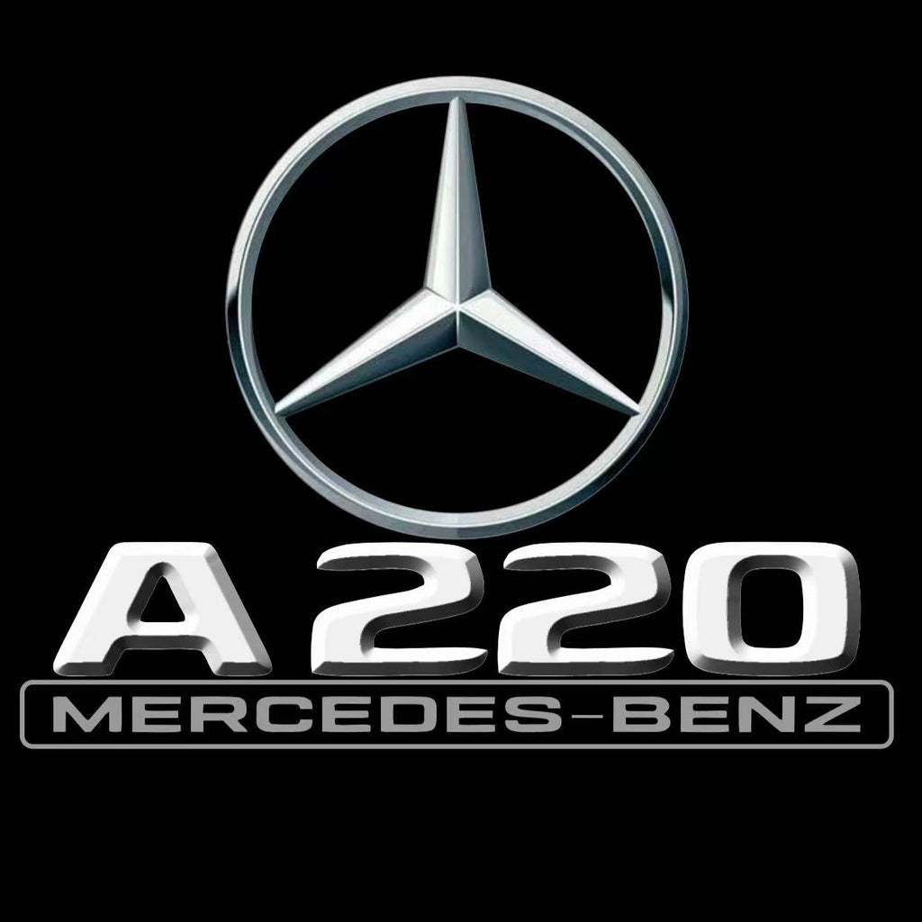 MERCEDES BENZ A220 LOGO PROJECTOT LIGHTS  (quantity 1 = 1 set /2 door lights with 2 logo films)Nr.02M035