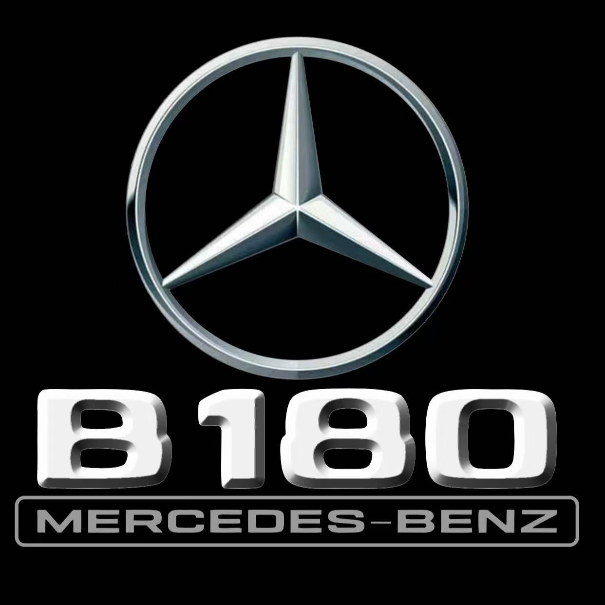 MERCEDES BENZ B180 LOGO PROJECTOT LIGHTS  (quantity 1 = 1 set /2 door lights with 2 logo films)Nr.02M17