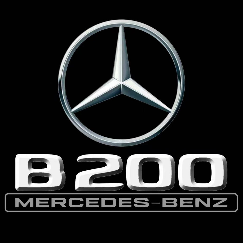 MERCEDES BENZ B200 LOGO PROJECTOT LIGHTS  (quantity 1 = 1 set /2 door lights with 2 logo films)Nr.02M14