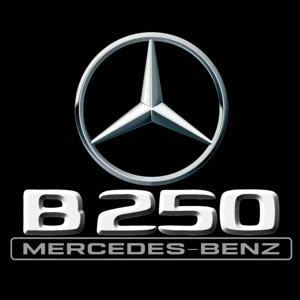MERCEDES BENZ B250 LOGO PROJECTOR LIGHTS  (quantity 1 = 1 set /2 door lights with 2 logo films)Nr.02M16