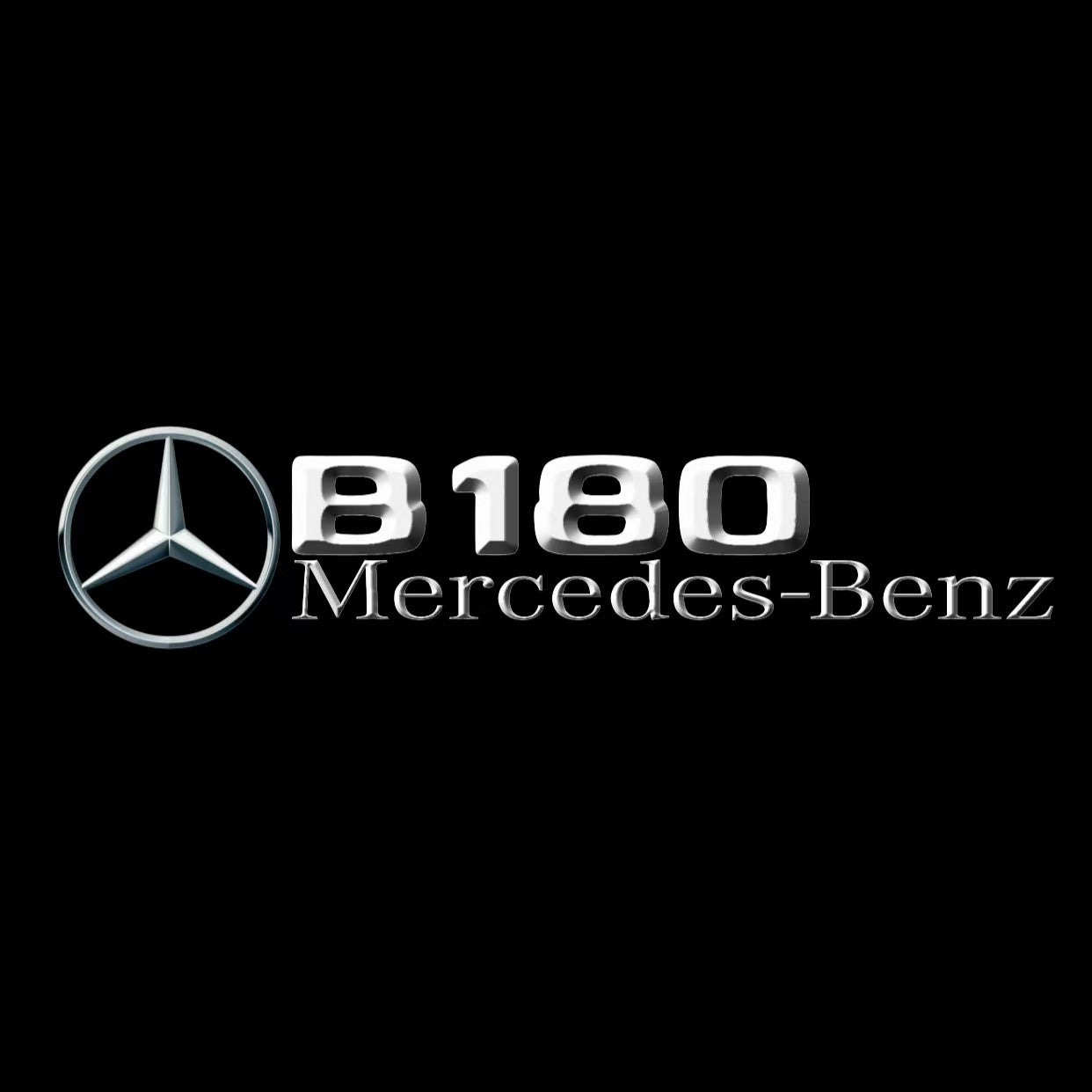 MERCEDES BENZ B180 LOGO PROJECTOR LIGHTS  (quantity 1 = 1 set /2 door lights with 2 logo films)Nr.02M12