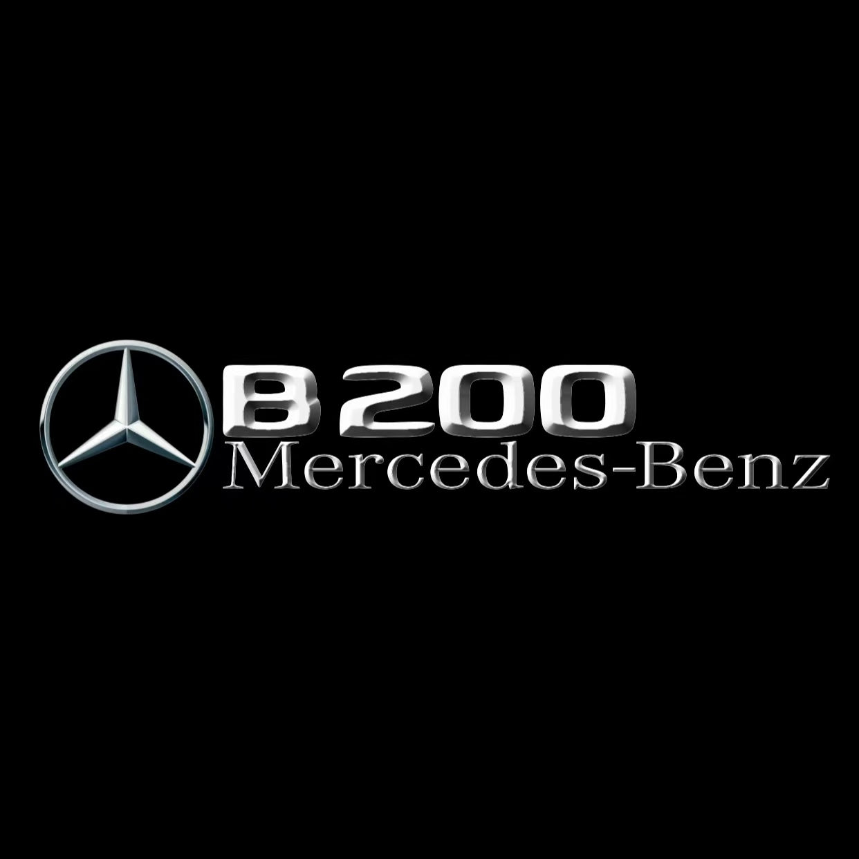 MERCEDES BENZ B200 LOGO PROJECTOR LIGHTS  (quantity 1 = 1 set /2 door lights with 2 logo films)Nr.02M10