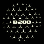 MERCEDES BENZ B200 LOGO PROJECTOT LIGHTS  (quantity 1 = 1 set /2 door lights with 2 logo films)Nr.02M19