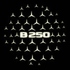 MERCEDES BENZ B250 LOGO PROJECTOT LIGHTS  (quantity 1 = 1 set /2 door lights with 2 logo films)Nr.02M09DDDD