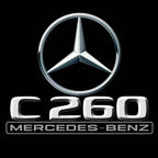 MERCEDES BENZ C260 LOGO PROJECTOT LIGHTS  (quantity 1 = 1 set /2 door lights with 2 logo films)Nr.02M45