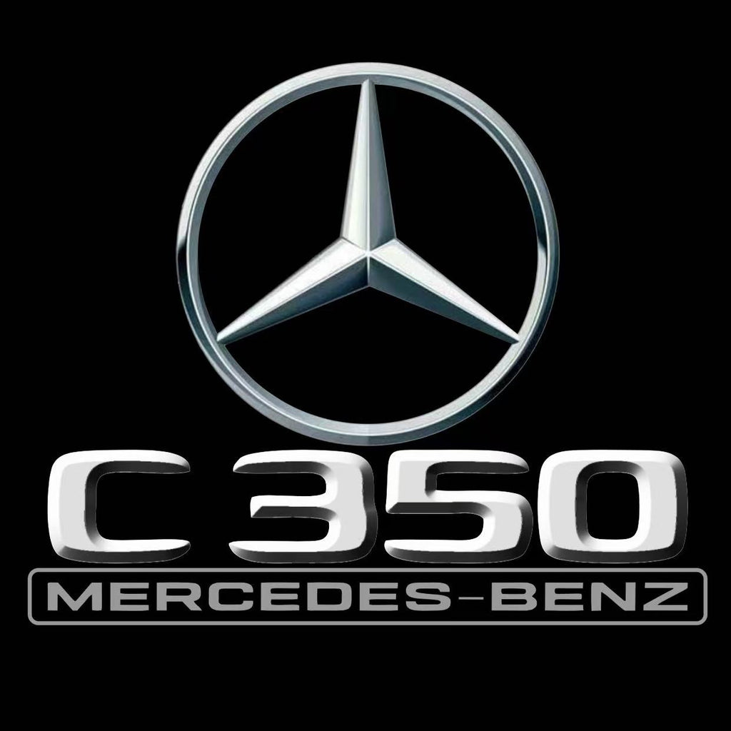 MERCEDES BENZ C350 LOGO PROJECTOT LIGHTS  (quantity 1 = 1 set /2 door lights with 2 logo films)Nr.02M42