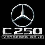 MERCEDES BENZ C250 LOGO PROJECTOT LIGHTS  (quantity 1 = 1 set /2 door lights with 2 logo films)Nr.02M60