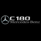 MERCEDES BENZ C180 LOGO PROJECTOT LIGHTS  (quantity 1 = 1 set /2 door lights with 2 logo films)Nr.02M62