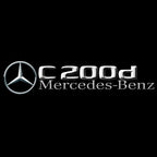 MERCEDES BENZ C200d LOGO PROJECTOT LIGHTS  (quantity 1 = 1 set /2 door lights with 2 logo films)Nr.02M64