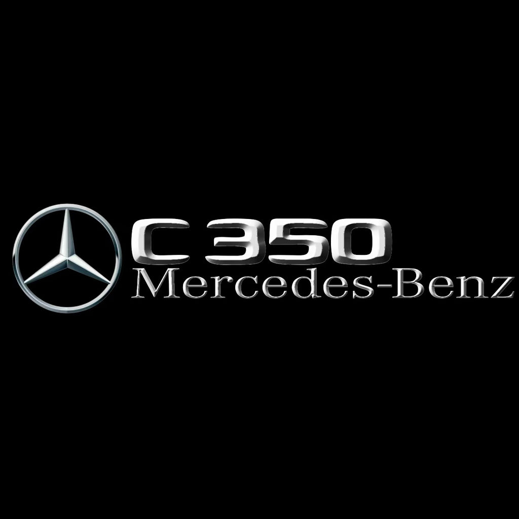 MERCEDES BENZ C350 LOGO PROJECTOT LIGHTS  (quantity 1 = 1 set /2 door lights with 2 logo films)Nr.02M59