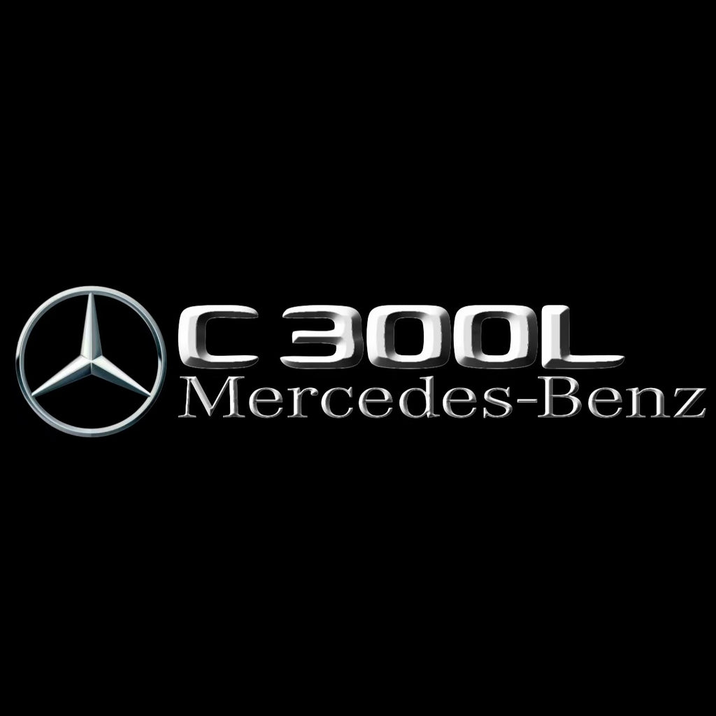 MERCEDES BENZ C300L LOGO PROJECTOT LIGHTS  (quantity 1 = 1 set /2 door lights with 2 logo films)Nr.02M43