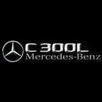MERCEDES BENZ C300L LOGO PROJECTOT LIGHTS  (quantity 1 = 1 set /2 door lights with 2 logo films)Nr.02M43
