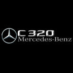 MERCEDES BENZ C320 LOGO PROJECTOT LIGHTS  (quantity 1 = 1 set /2 door lights with 2 logo films)Nr.02M65