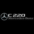 MERCEDES BENZ C220 LOGO PROJECTOT LIGHTS  (quantity 1 = 1 set /2 door lights with 2 logo films)Nr.02M44