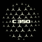 MERCEDES BENZ C350 LOGO PROJECTOT LIGHTS  (quantity 1 = 1 set /2 door lights with 2 logo films)Nr.02M54