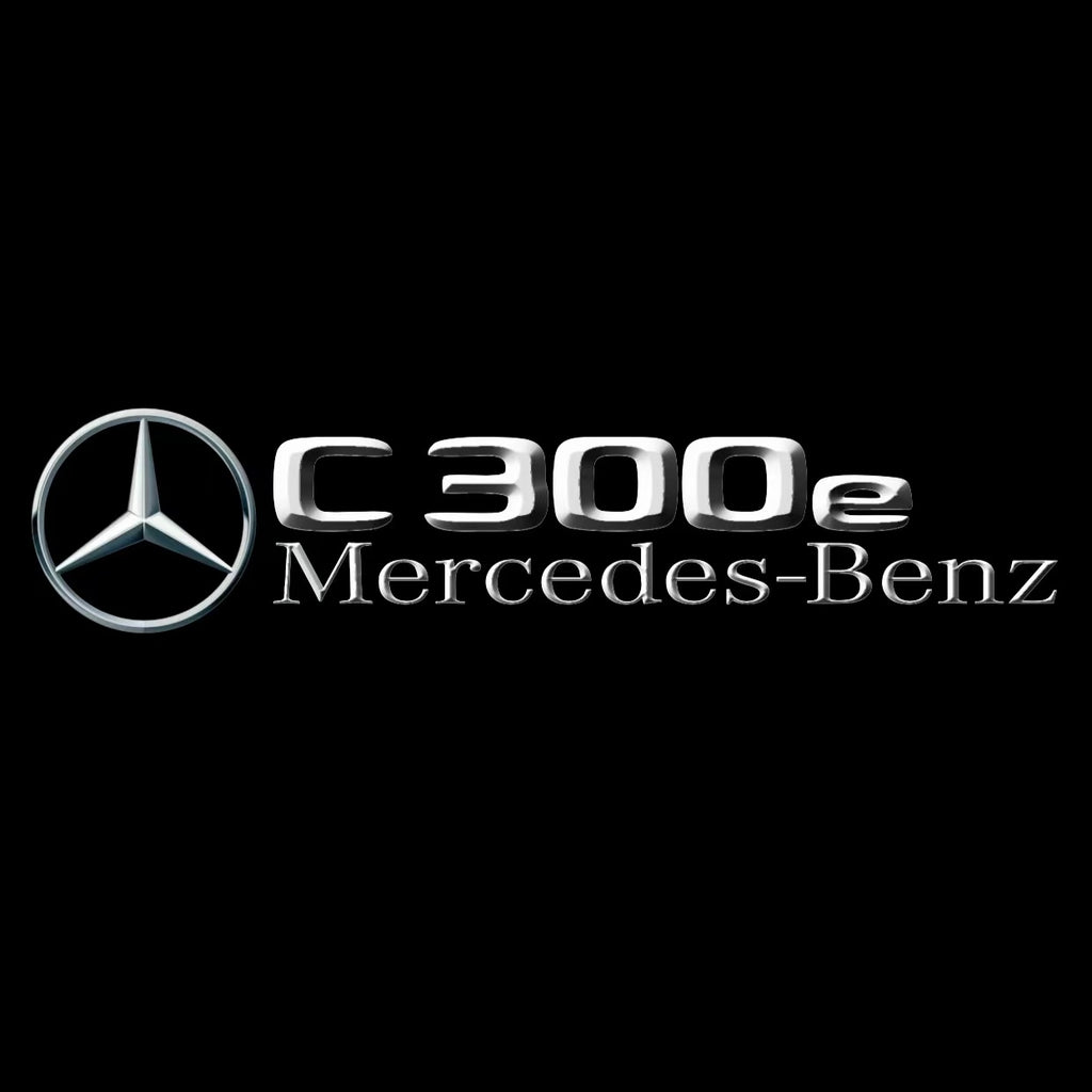 MERCEDES BENZ C300e LOGO PROJECTOT LIGHTS  (quantity 1 = 1 set /2 door lights with 2 logo films)Nr.02M57