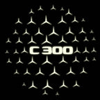 MERCEDES BENZ C300 LOGO PROJECTOT LIGHTS  (quantity 1 = 1 set /2 door lights with 2 logo films)Nr.02M50