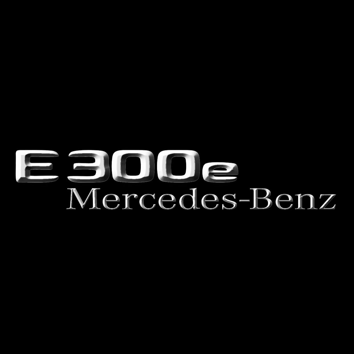 MERCEDES BENZ E300e LOGO PROJECTOT LIGHTS  (quantity 1 = 1 set /2 door lights with 2 logo films)Nr.02M76