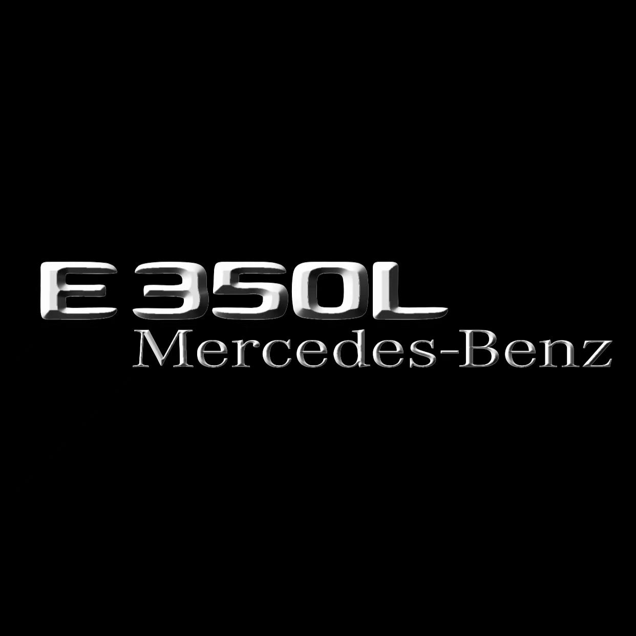 MERCEDES BENZ E350L LOGO PROJECTOT LIGHTS  (quantity 1 = 1 set /2 door lights with 2 logo films)Nr.02M92
