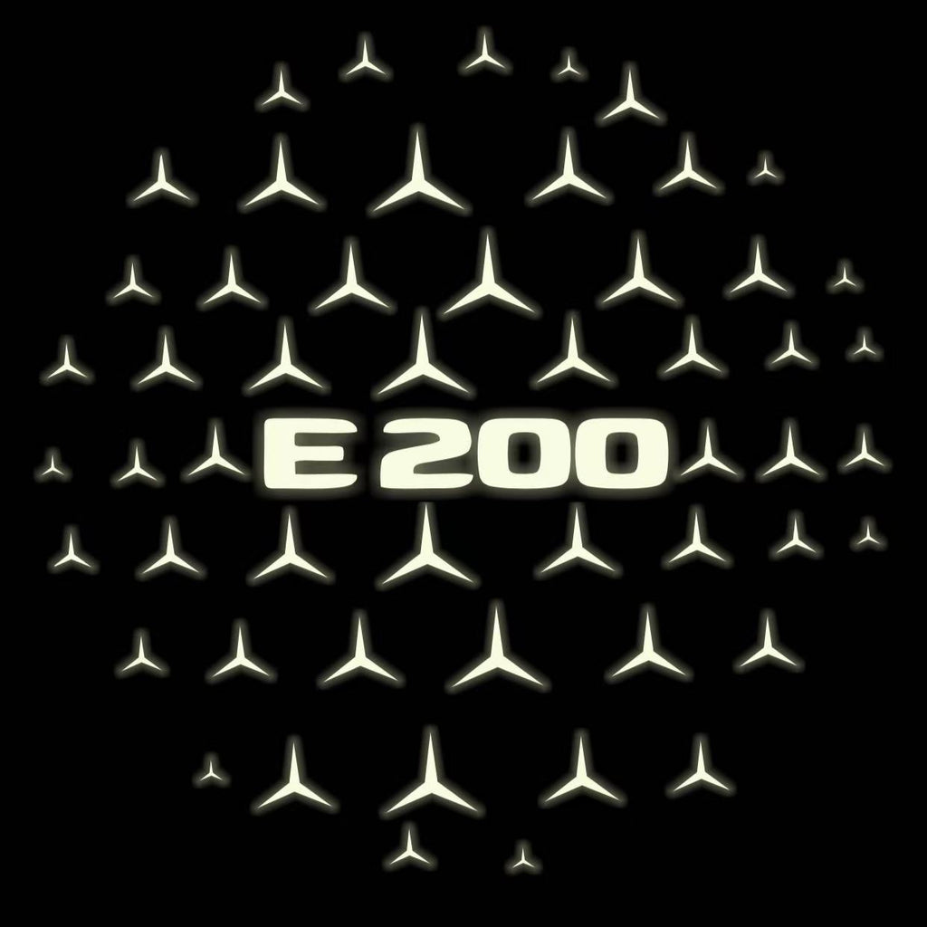 MERCEDES BENZ E200 LOGO PROJECTOT LIGHTS  (quantity 1 = 1 set /2 door lights with 2 logo films)Nr.02M91