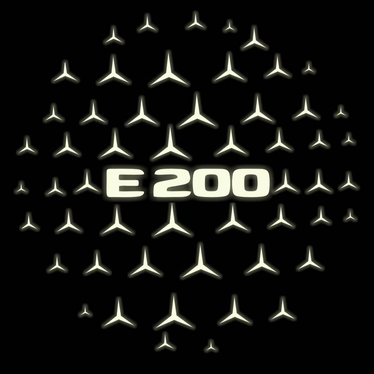 MERCEDES BENZ E200 LOGO PROJECTOT LIGHTS  (quantity 1 = 1 set /2 door lights with 2 logo films)Nr.02M91