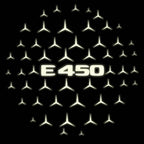 MERCEDES BENZ E450 LOGO PROJECTOT LIGHTS  (quantity 1 = 1 set /2 door lights with 2 logo films)Nr.02M89