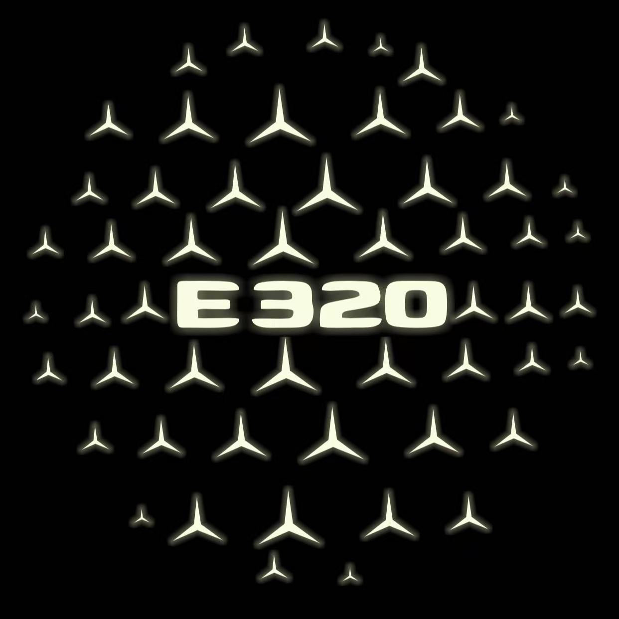 MERCEDES BENZ E320 LOGO PROJECTOT LIGHTS  (quantity 1 = 1 set /2 door lights with 2 logo films)Nr.02M88