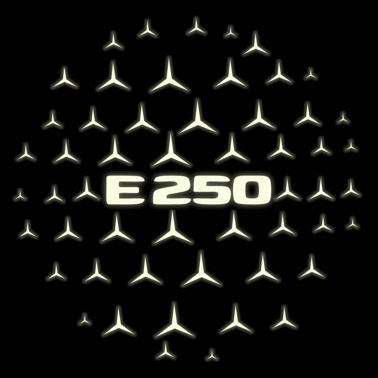 MERCEDES BENZ E250 LOGO PROJECTOT LIGHTS  (quantity 1 = 1 set /2 door lights with 2 logo films)Nr.02M86