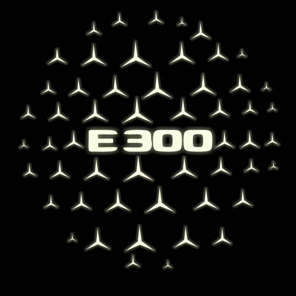 MERCEDES BENZ E300 LOGO PROJECTOT LIGHTS  (quantity 1 = 1 set /2 door lights with 2 logo films)Nr.02M101