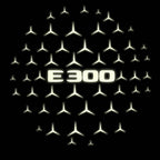 MERCEDES BENZ E300 LOGO PROJECTOT LIGHTS  (quantity 1 = 1 set /2 door lights with 2 logo films)Nr.02M101