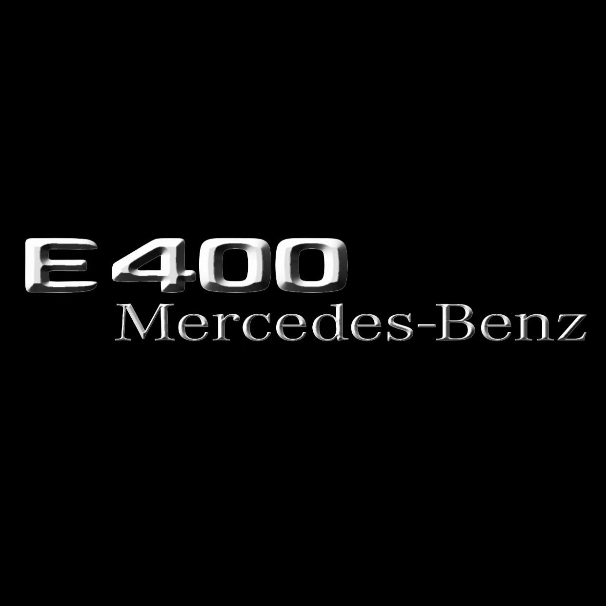 MERCEDES BENZ E400 LOGO PROJECTOT LIGHTS  (quantity 1 = 1 set /2 door lights with 2 logo films)Nr.02M100