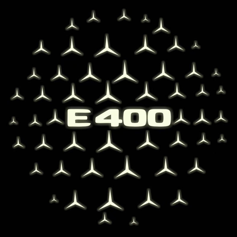 MERCEDES BENZ E400 LOGO PROJECTOT LIGHTS  (quantity 1 = 1 set /2 door lights with 2 logo films)Nr.02M102