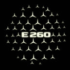 MERCEDES BENZ E260 LOGO PROJECTOT LIGHTS  (quantity 1 = 1 set /2 door lights with 2 logo films)Nr.02M73