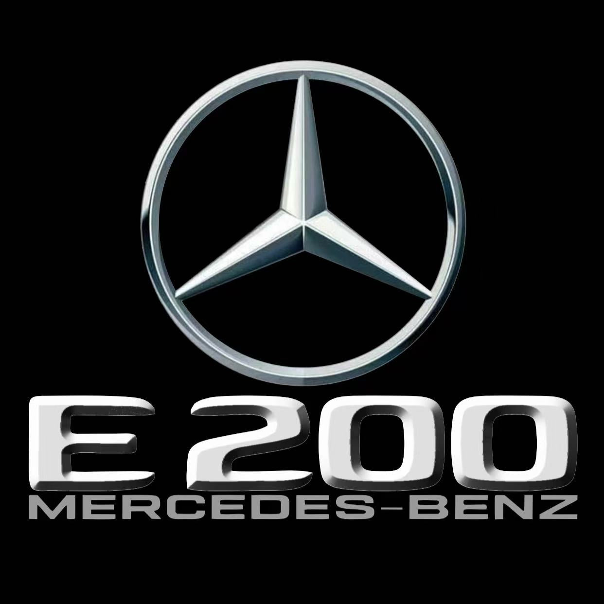 MERCEDES BENZ E200 LOGO PROJECTOT LIGHTS  (quantity 1 = 1 set /2 door lights with 2 logo films)Nr.02M67