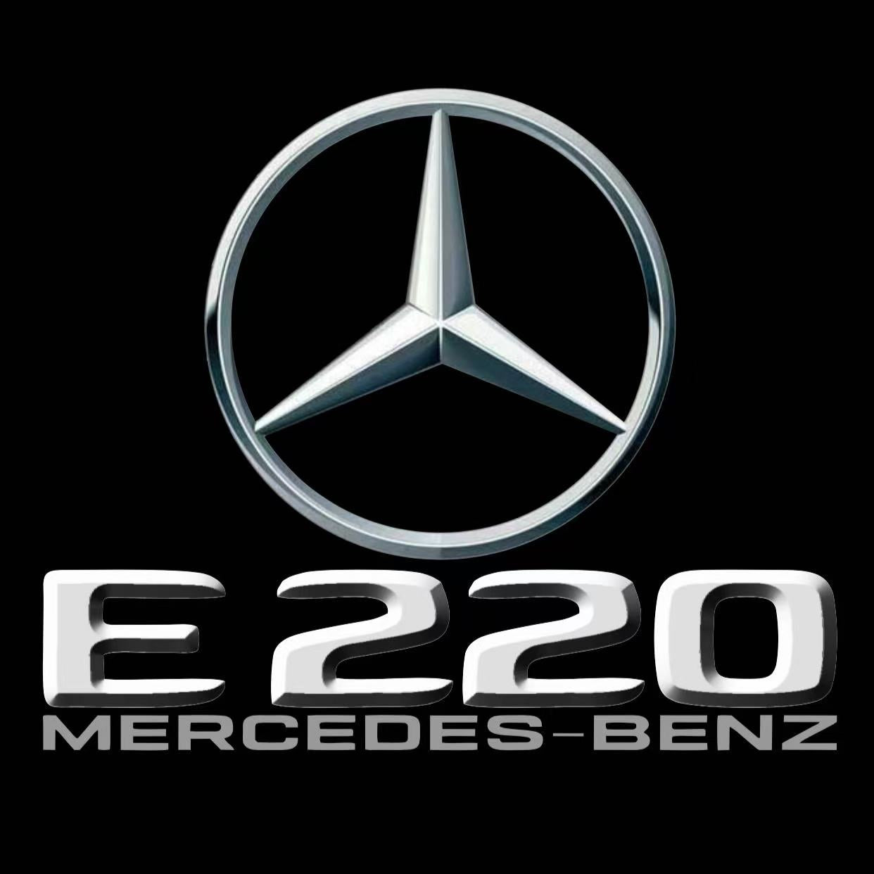 MERCEDES BENZ E220 LOGO PROJECTOT LIGHTS  (quantity 1 = 1 set /2 door lights with 2 logo films)Nr.02M72
