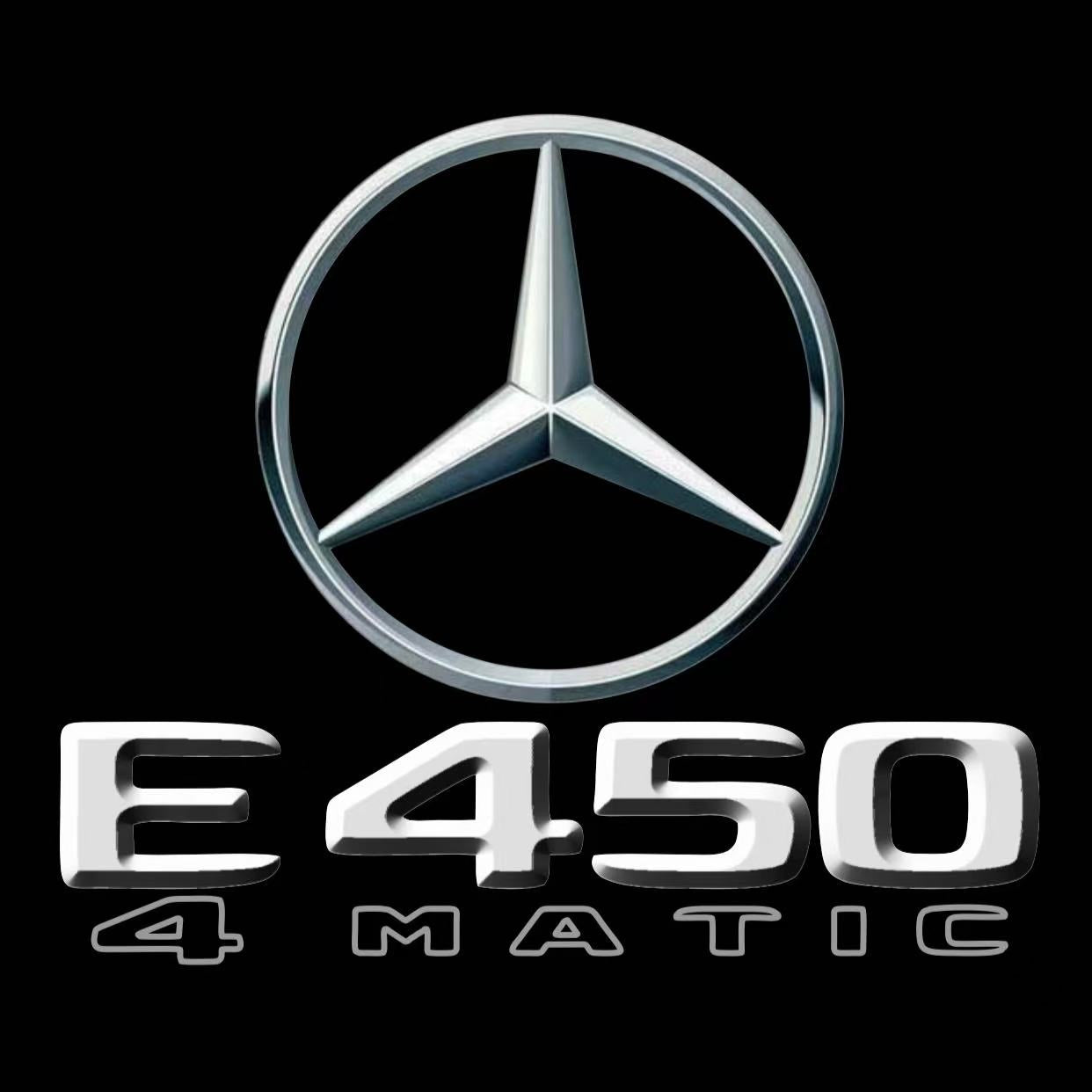 MERCEDES BENZ E450 LOGO PROJECTOT LIGHTS  (quantity 1 = 1 set /2 door lights with 2 logo films)Nr.02M71